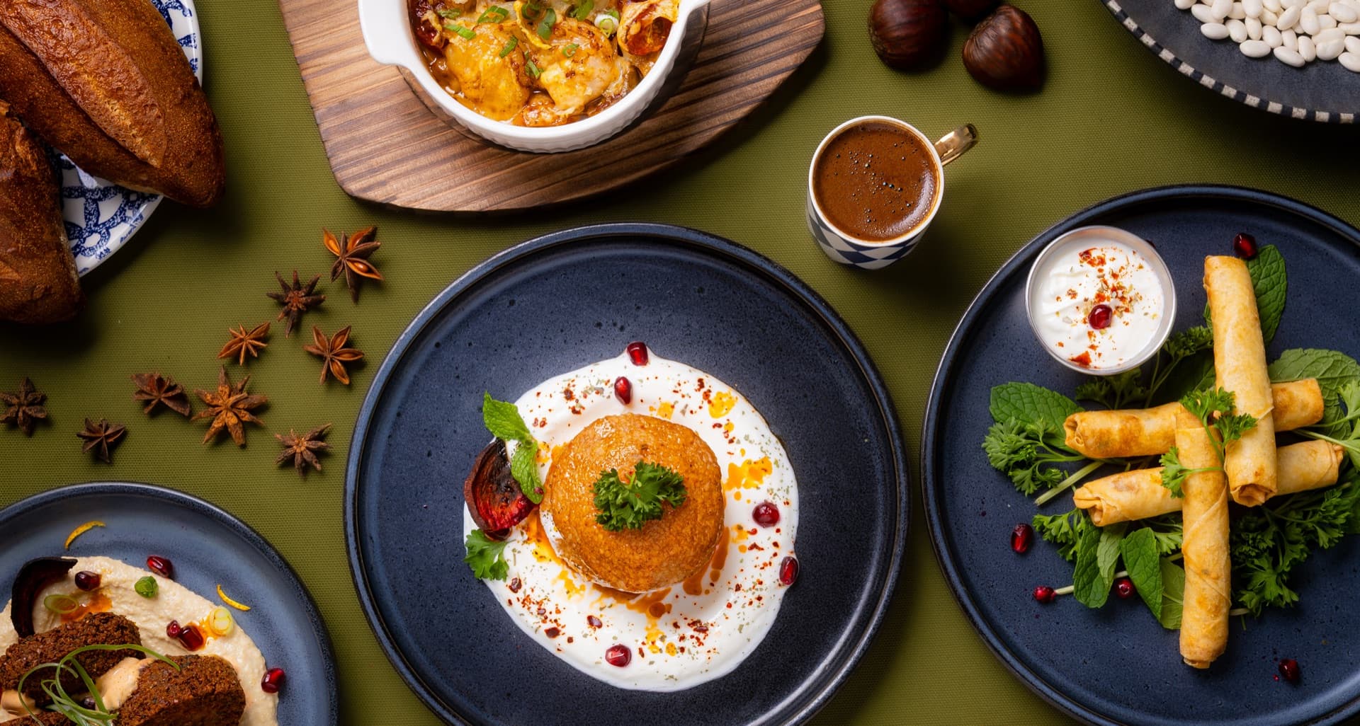 Turkish cuisine spread